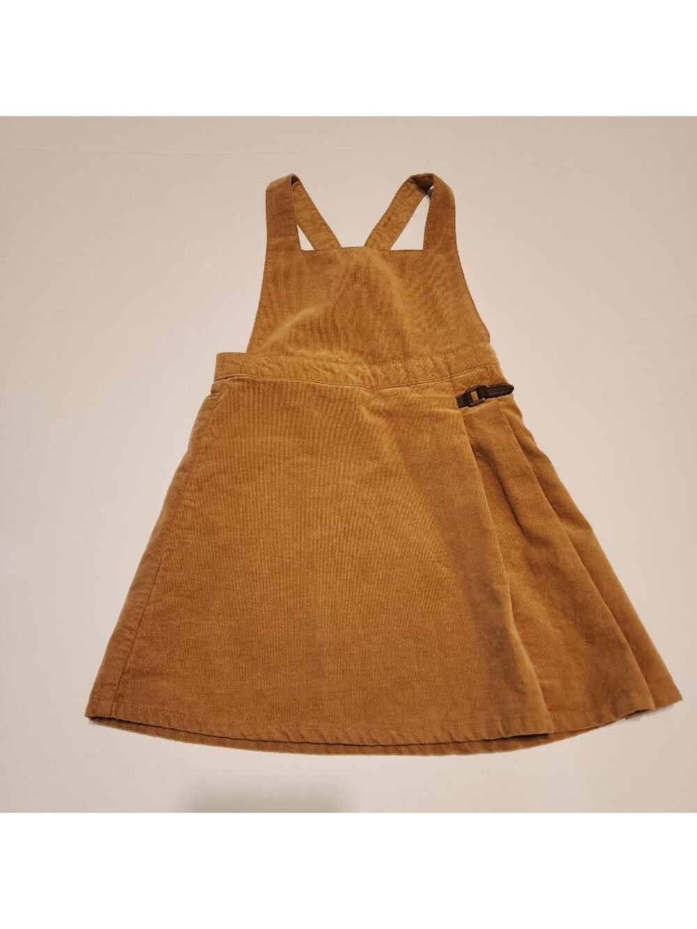 Janie and Jack pleated jumper dress brown corduroy sz 6 girls Stables & Fables